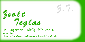 zsolt teglas business card